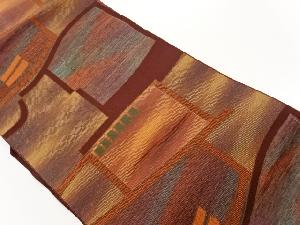 抽象模様織出し名古屋帯